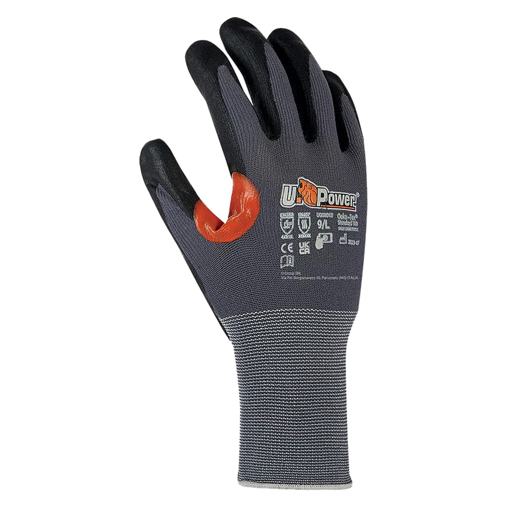 Guanti Nitrile Upower Kumba Nylon Tg. 10 12 Coppia - 2