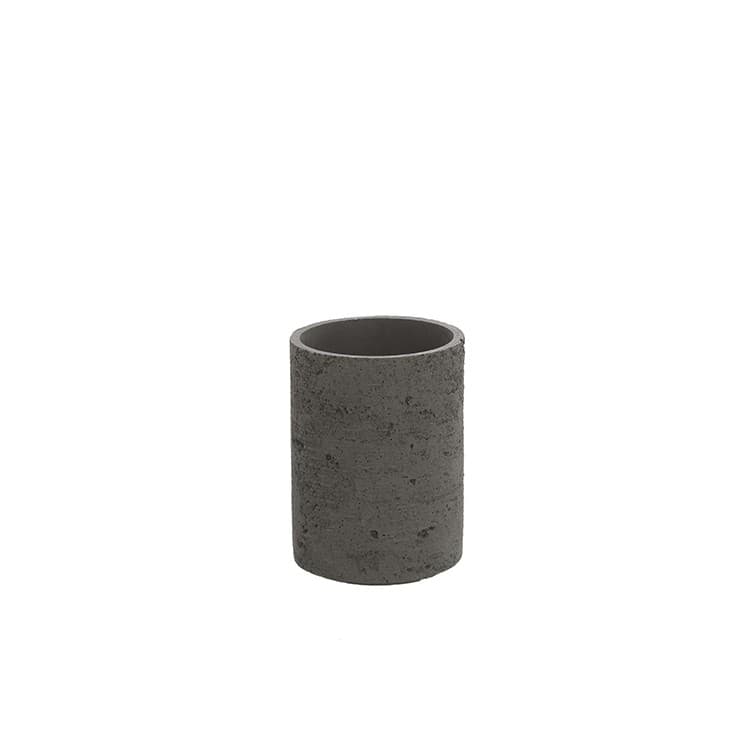 Portaspazzolino Grigio Linea Arizona in Poliresina Design Moderno Feridras - 2