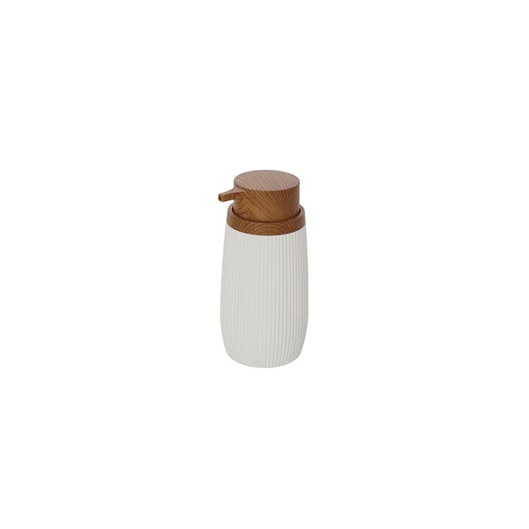 Dispenser Sapone Bianco Linea London in Plastica Ps e ABS Design Moderno – Feridras