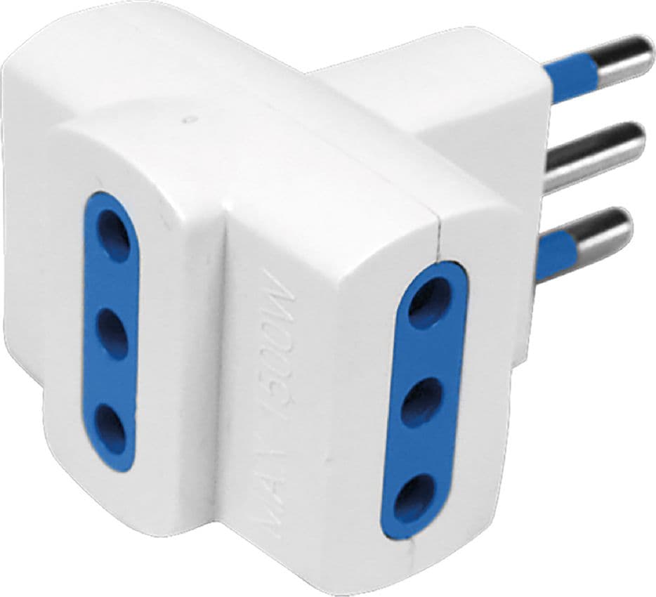 Adattatore Triplo Pr.3 X 2p+t10a Sp.2p+t10a (scatola Appendibile) - 2