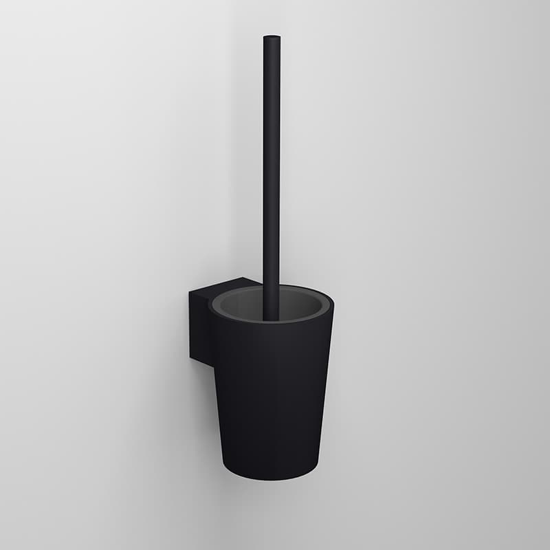 Portascopino da Muro Kooky Koemo Nero 12,2 cm x H 42,2 x 14,2 - 2