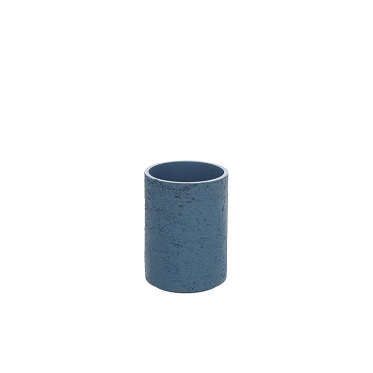 Portaspazzolino Blu Pastello Linea Arizona in Poliresina Design Moderno - 2
