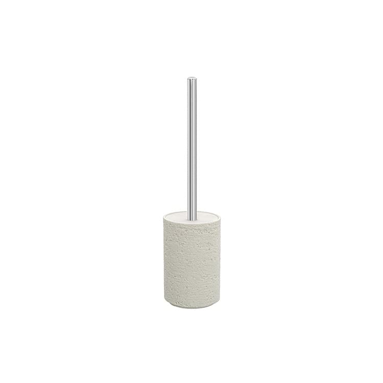 Portascopino Bianco Linea Arizona in Poliresina Design Moderno Feridras - 2