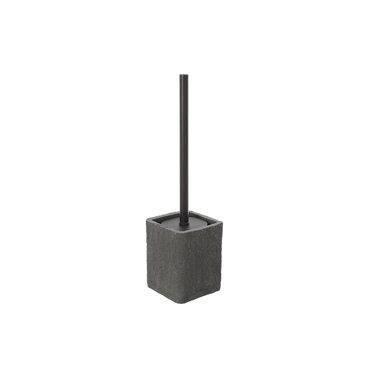 Porta Scopino Bagno in Poliresina Grigio Sabbia Linea Sabbia Feridras - 2