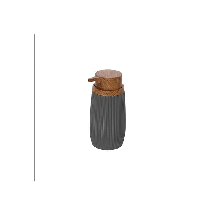 Dispenser Sapone Grigio Linea London in Plastica Ps e ABS Design Moderno - 2