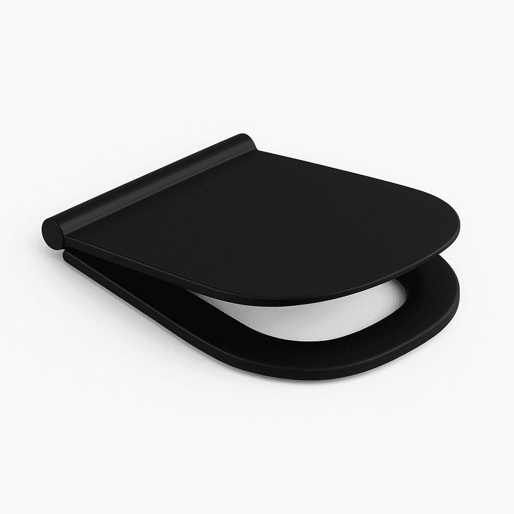 Sedile WC in Termoindurente Alba Soft Closing Dolom Nero Opaco - 2