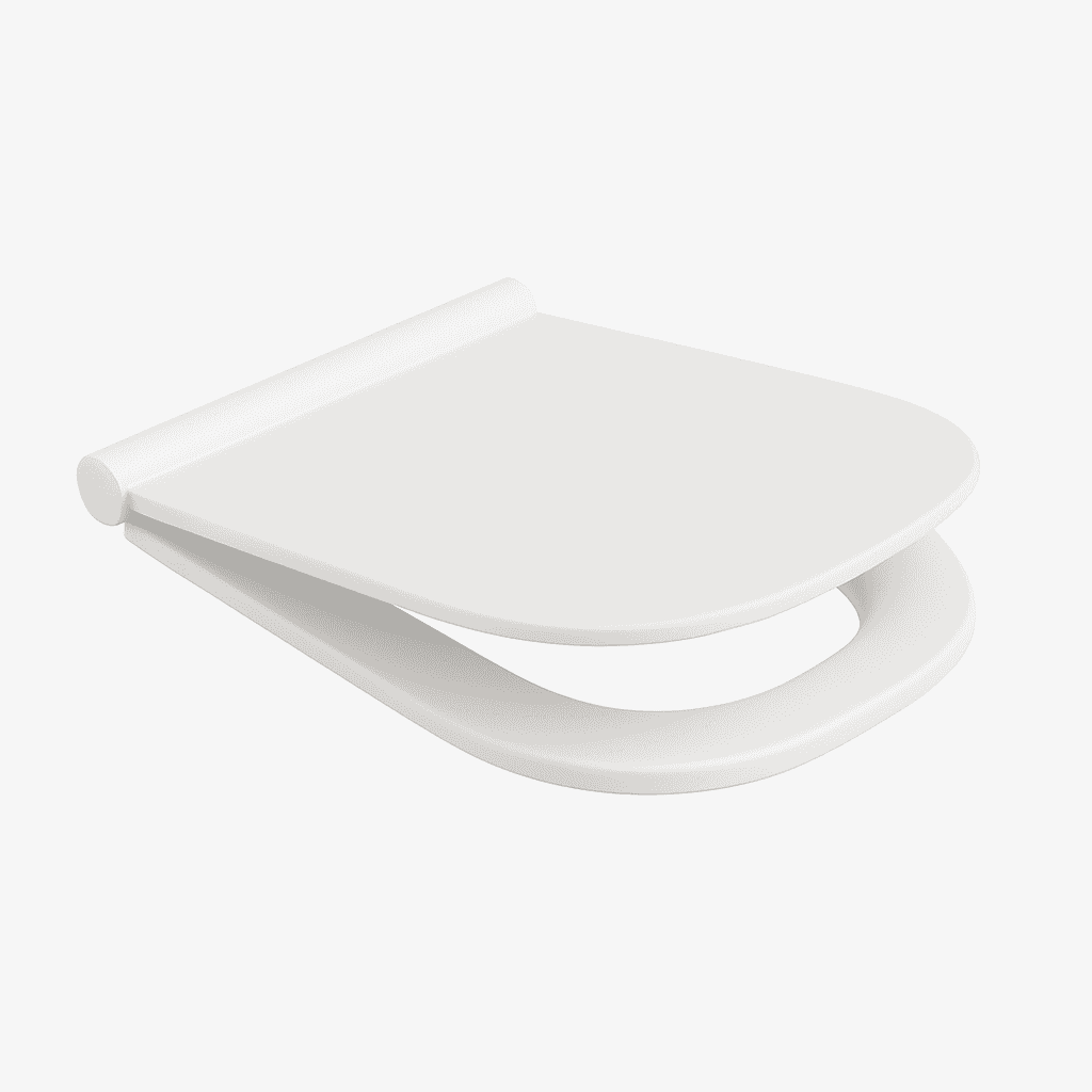 Sedile WC in Termoindurente Alba Soft Closing Dolom Bianco Opaco - 2