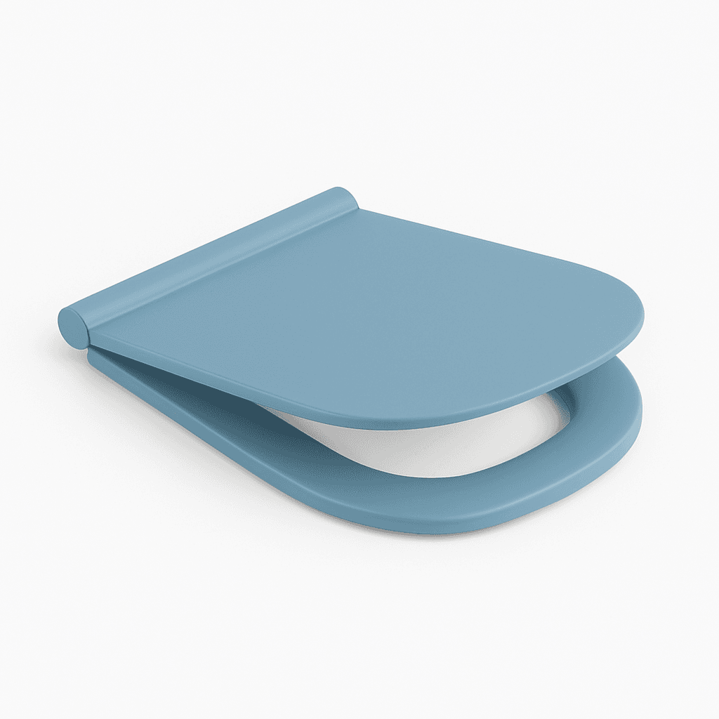 Sedile WC in Termoindurente Alba Soft Closing Dolom Azzurro Avio - 2