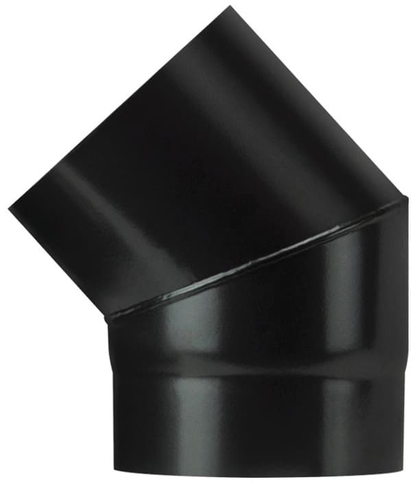 Gomito 45 ° per Stufa a Legna Porcellanato Plus Light Colore Codice 55084 - 2