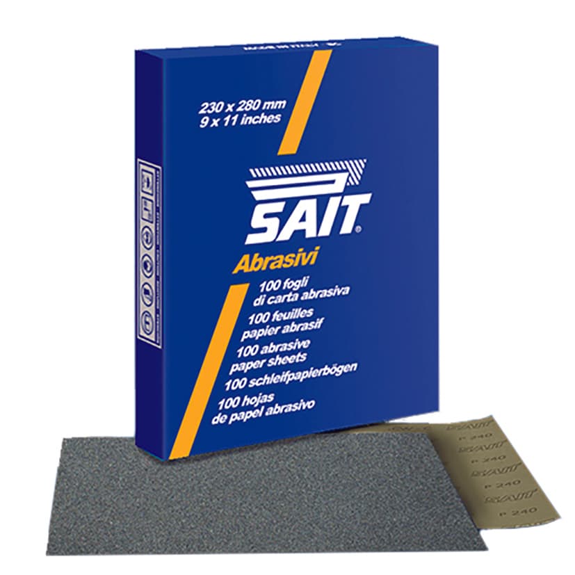 Carta Abrasiva S Saitac Cw C Mm 230 x 280 Grana 800 25.00 Fogli Sait - 2