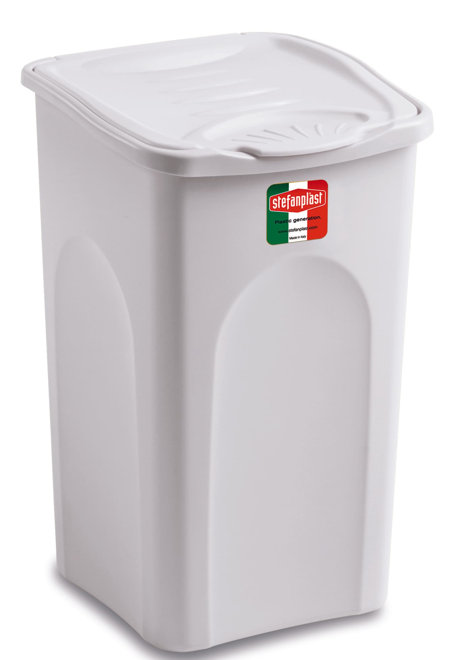 Portabiancheria Primavera Chiuso Bianco L 50 cm 37 x 37X56 H Stefanplast - 2