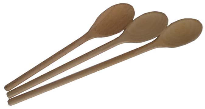 Set Cucchiai in Legno 3 Pezzi Cm 25 30 35 - 2