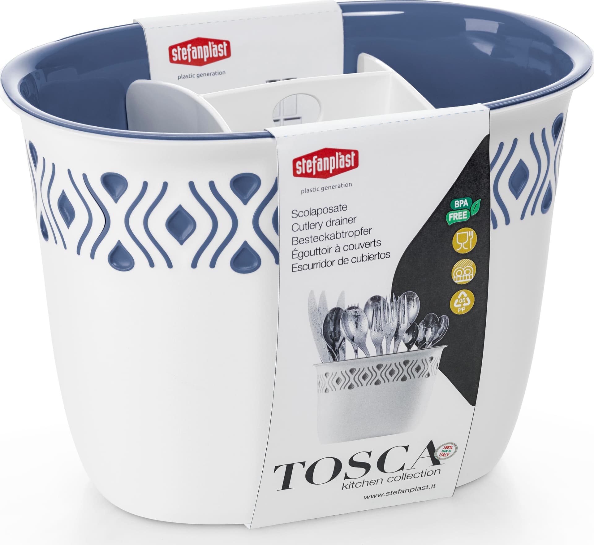 Scolaposate Tosca Bianco Blu Palace Stefanplast - 2