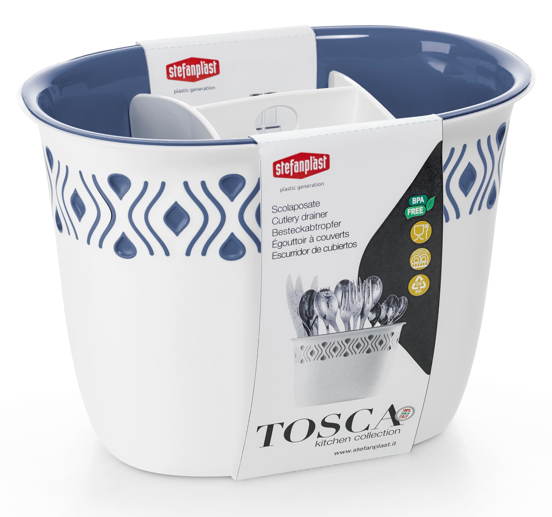 Scolaposate Tosca Bianco Blu Palace Stefanplast - 2