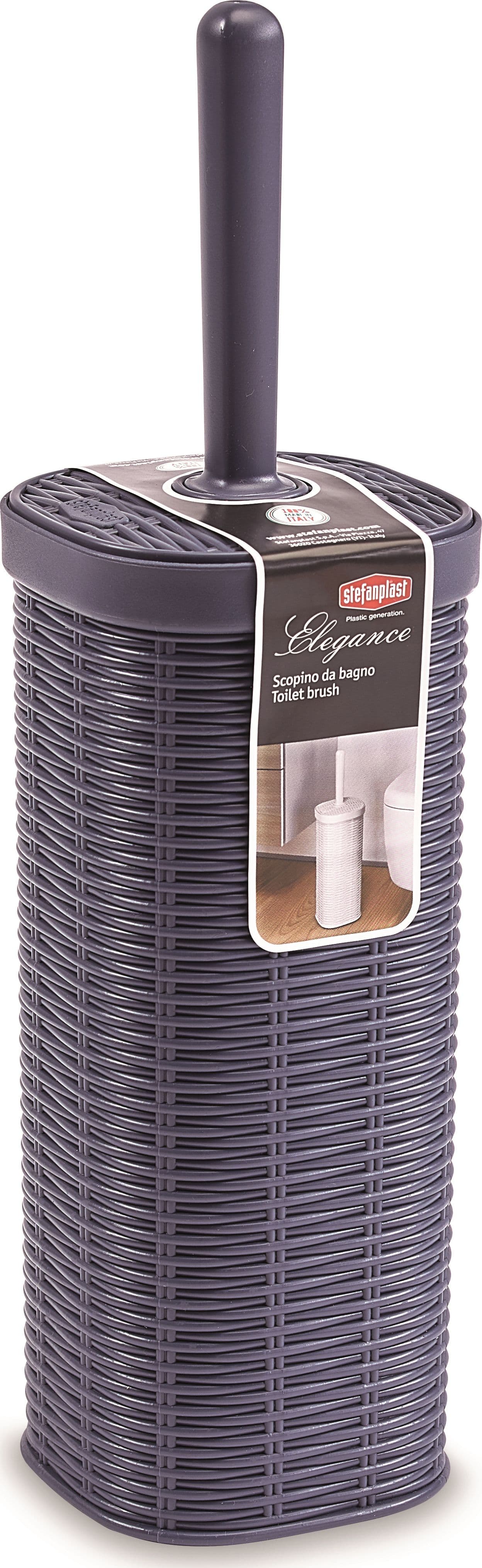 Portascopino Elegance Cm 11 5 x 11 5X40 H Colore Moka Stefanplast - 2