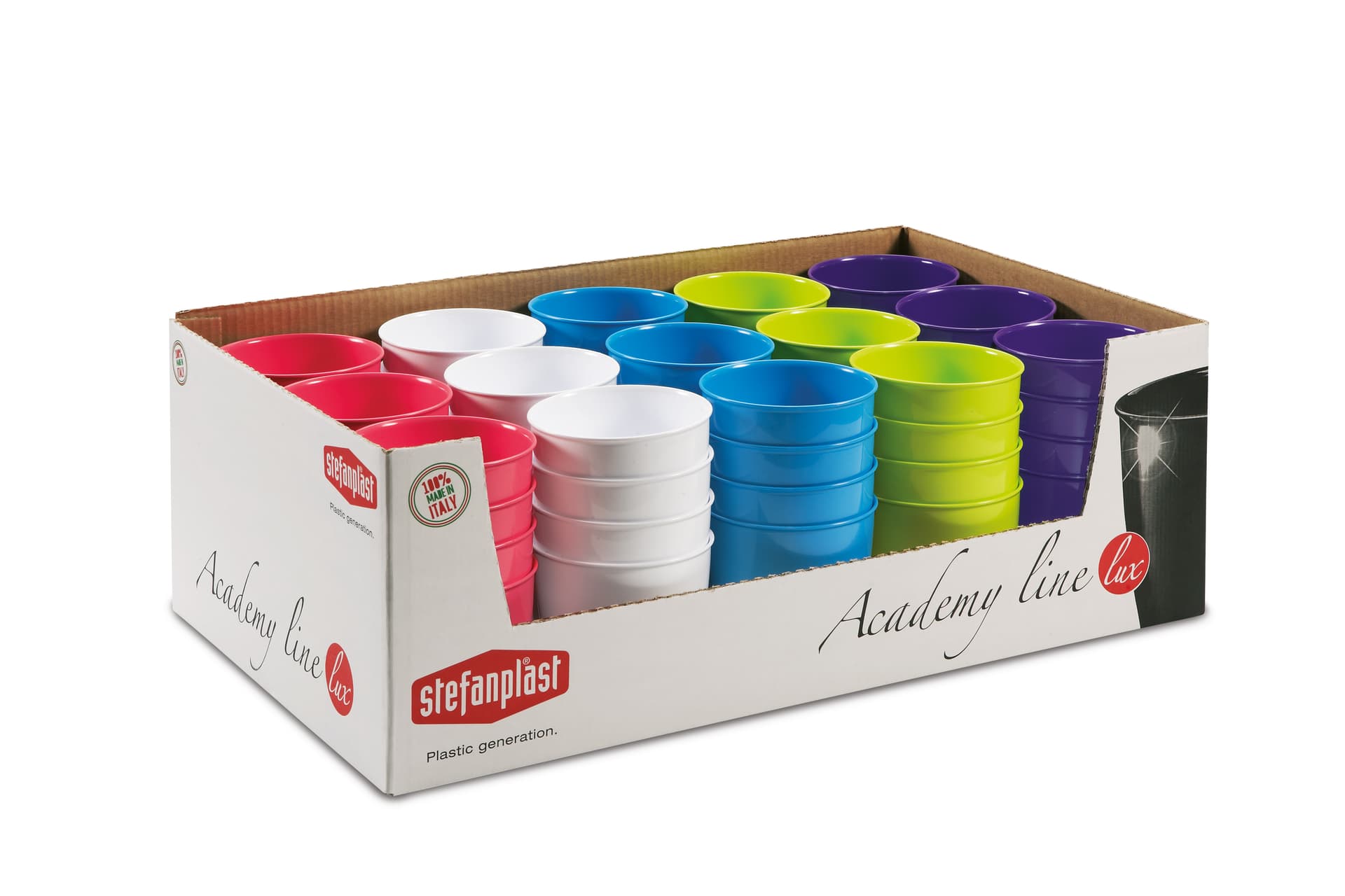 Vaso Academy Lux Ø Cm 11 x 10 H Colore Assortiti Espositore 60 Pezzi - 2
