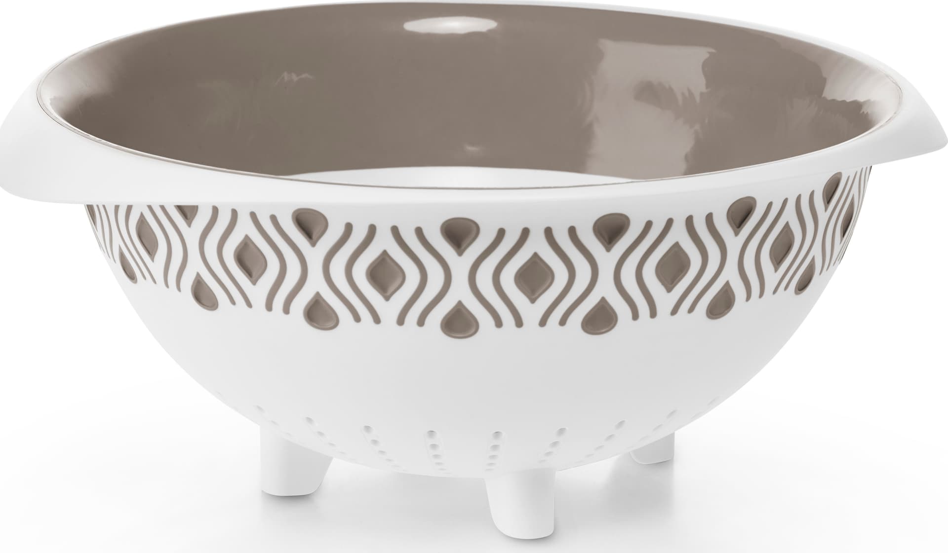 Scolapasta Tosca Ø Cm 28 Bianco Tortora Chiaro Stefanplast - 2