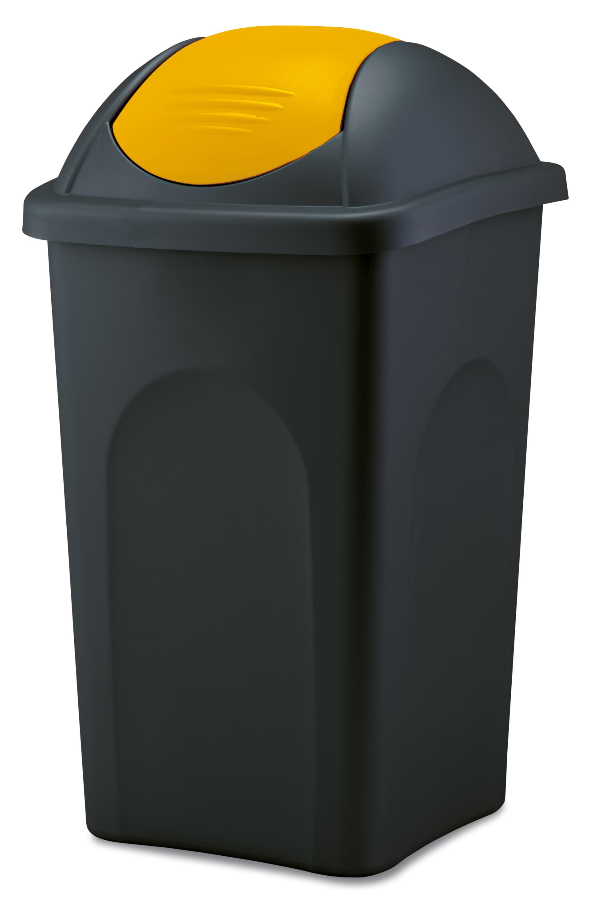 Pattumiera Basculante Multipat L 30 cm 29 x 39X50 H Colore Nero Giallo - 2