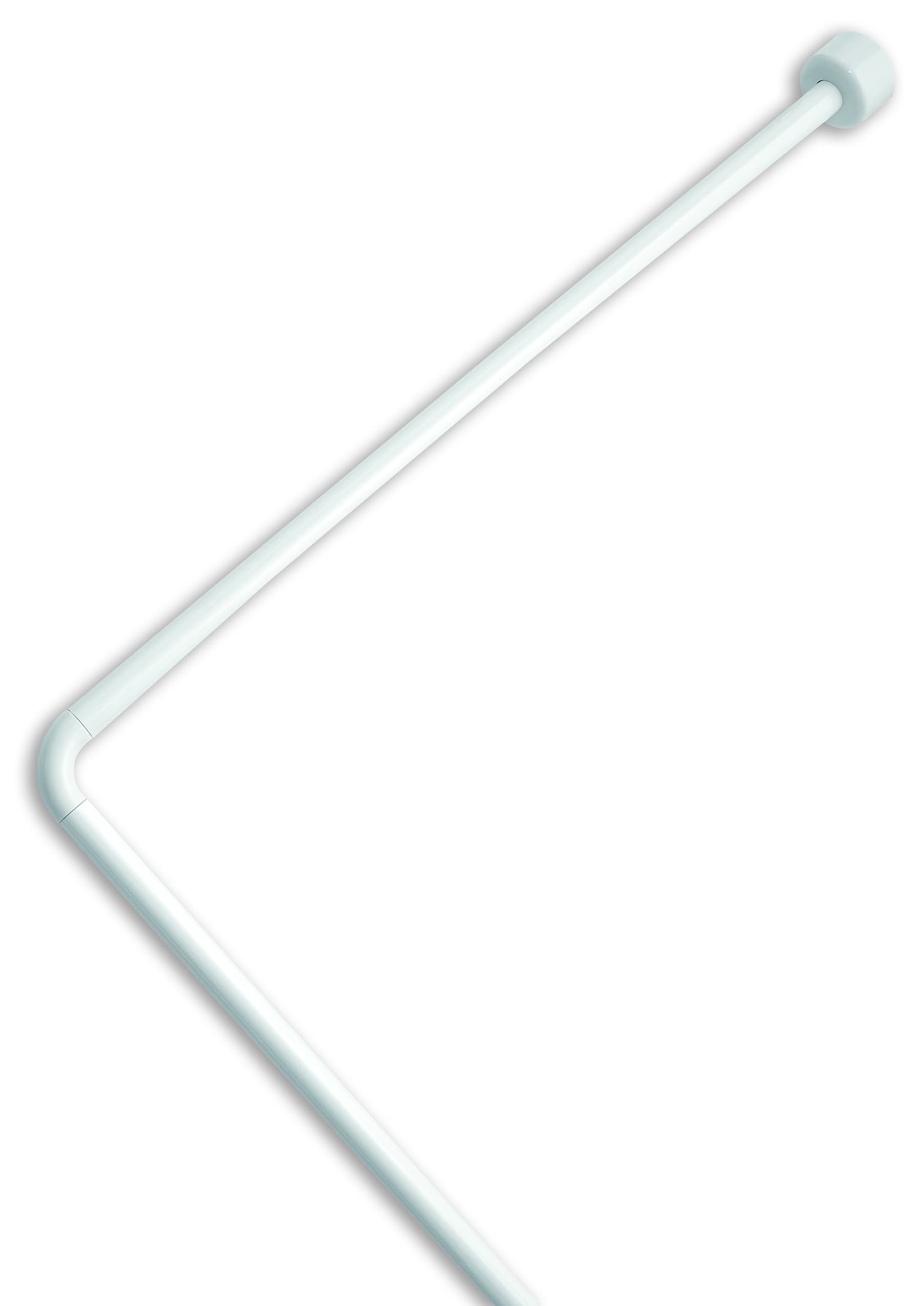 Telaio Angolare per Tende Doccia in Blister Colore Bianco Cm 80 x 170X80 - 2