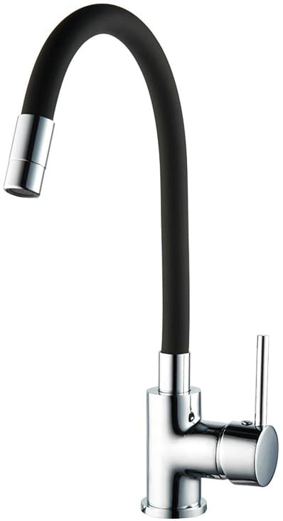 Misura Celatore Lavello a Canna Alta Flessibile Colore Nero Utilia - 2