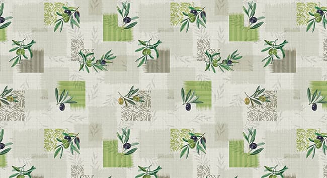 Tovagliato in PVC Fantastik Olive 1161 1 Rotolo Cm 140 (h) x 20 M (L) - 2