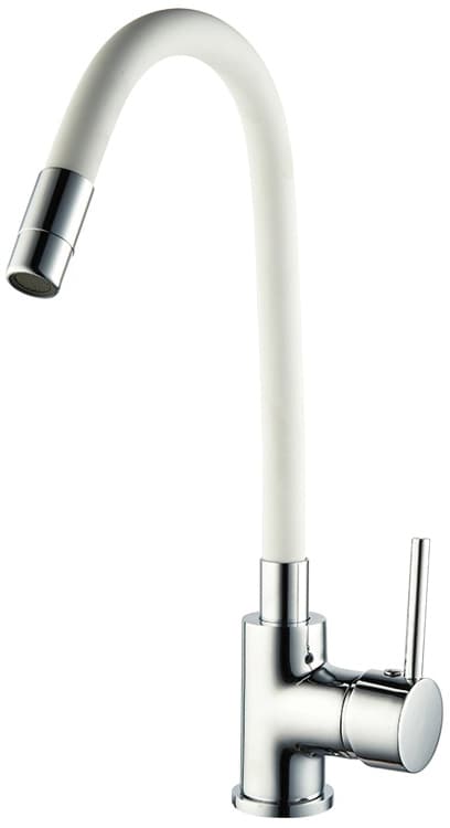 Misura Celatore Lavello a Canna Alta Flessibile Colore Bianco Utilia - 2