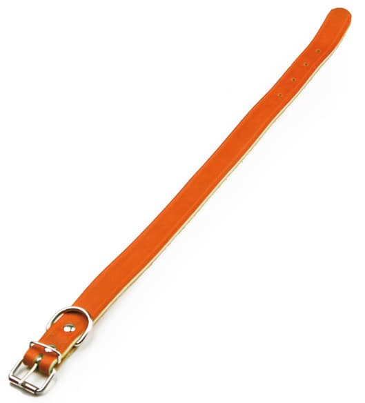 Colore Lare in Cuoio di Bufalo Cm 51 x 2 5 Colore Arancione 6 Pezzi Utilia - 2