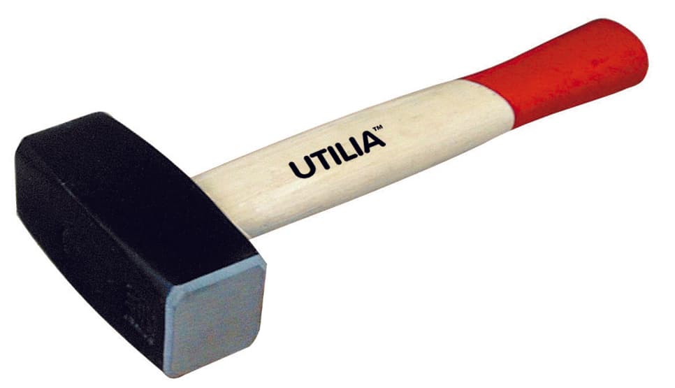 Mazzetta per Muratore Manico in Legno Gr. 1.000 Utilia - 2