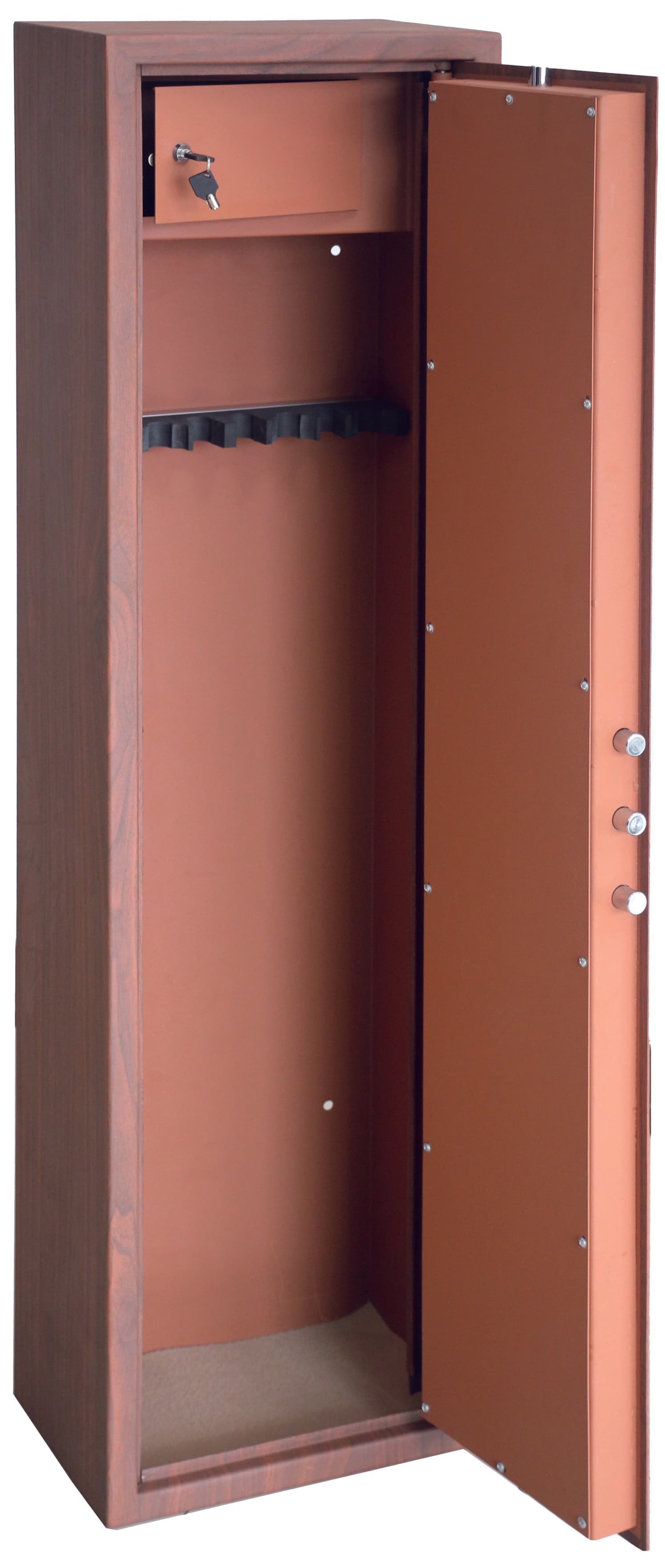 Top Security Armadio Portafucili Effetto Legno 8 Posti Mm 400 x 280X1480 H - 2