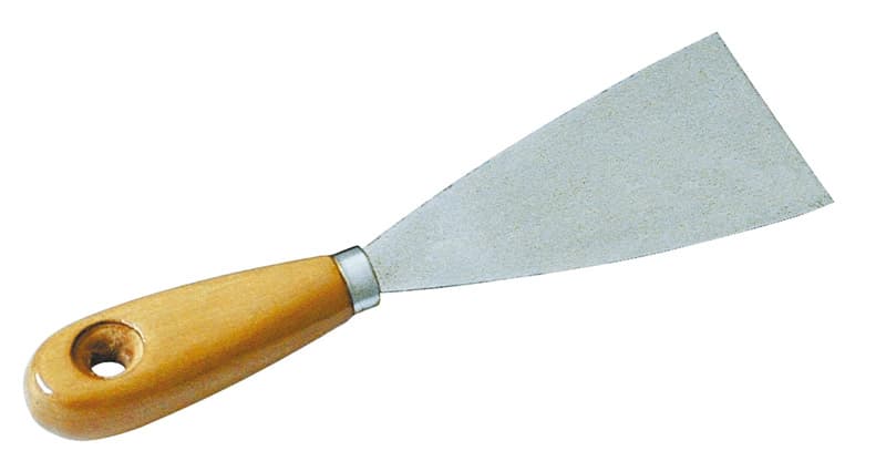 Spatola per Stucco Manico in Legno Mm 50 12 Pezzi Utilia - 2