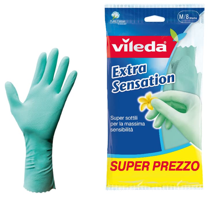 Guanti in Lattice Extra Sensation Tg. M 12.00 Paia Vileda - 2