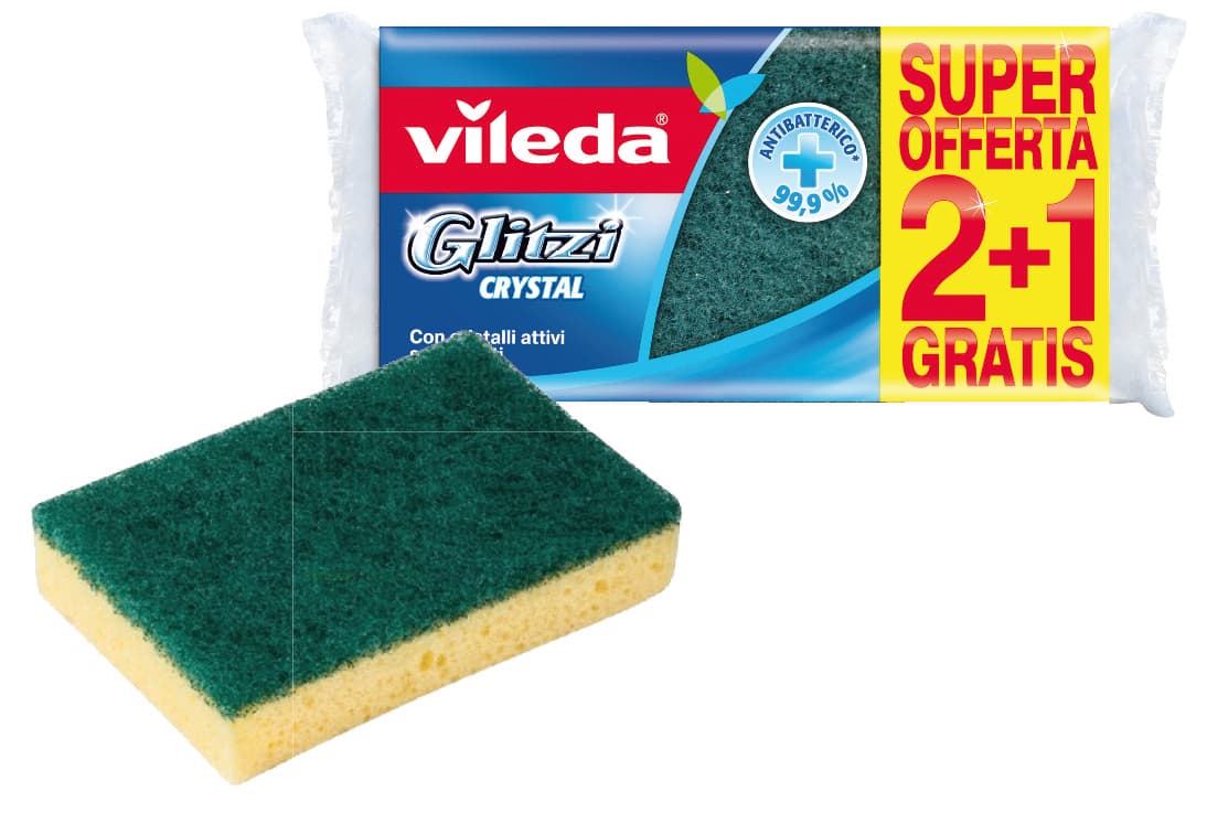 Spugna Glitzi Crystal 2+. 30.00 Confezioni Vileda - 2