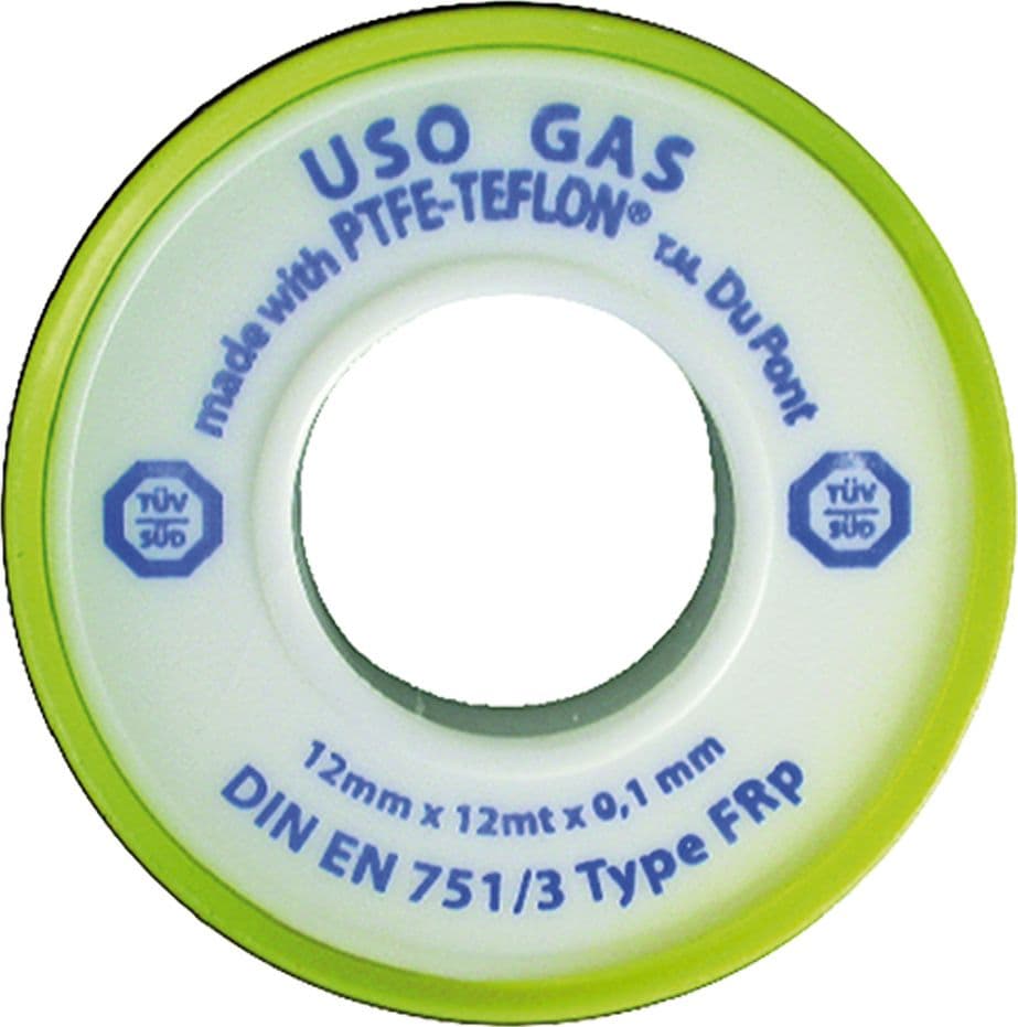 Nastro Teflon per Gas 1/2x12 Mt X0, Cf 10 Rt. Viky Professionale 1 mm - 2