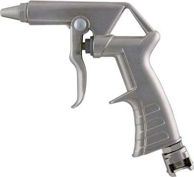 Pistola Soffiaggio Ac Corta Capettato 25 B1 Ani Alluminio Nichelato 2 Pezzi - 2