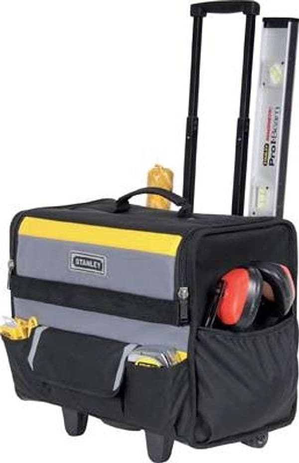 Borsa Portautensili su Ruote Stanley 18 Manico Telescopico Cm 46X33 H.cm 45