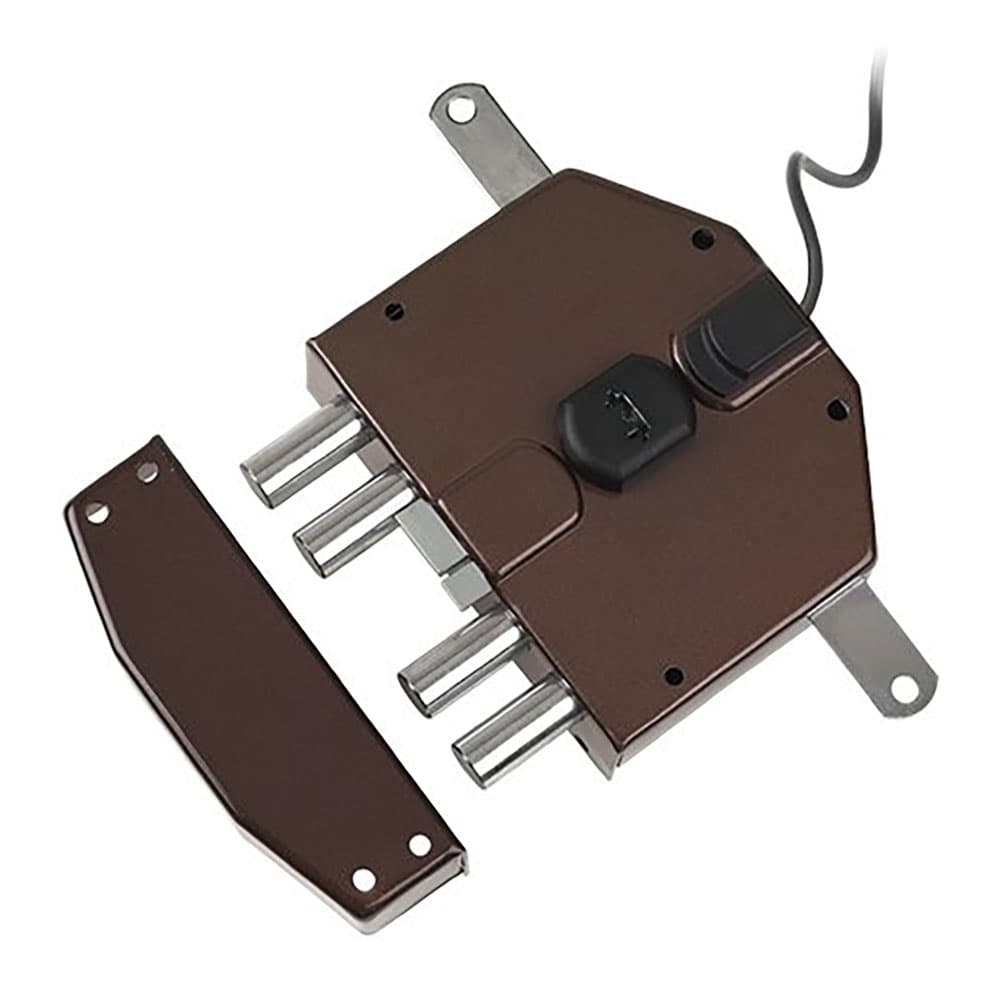 Serratura Elettrica da Applicare Triplice Art 682 Dx Cilindro Yale 70 mm - 2