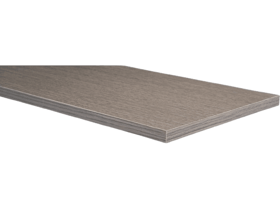 Mensola in Truciolare 60 x 20 x 1,8 Rovere Ecopan Grigio 5 Pezzi - 2