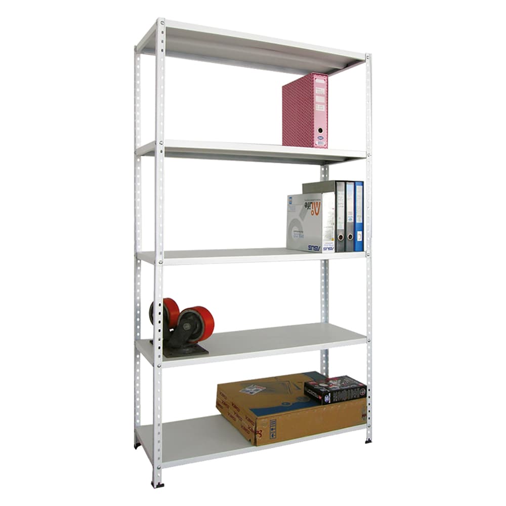 Scaffale Securkit cm L.100 x P.40 H.186 Aste Interne Spezzate (10 10) - 2