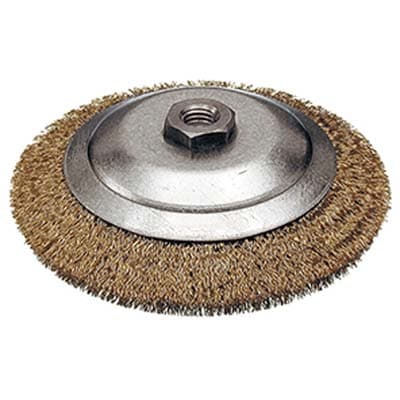 Spazzola Acciaio Conica con Filetto Cebo F.M14 120 mm 2 Pezzi - 2