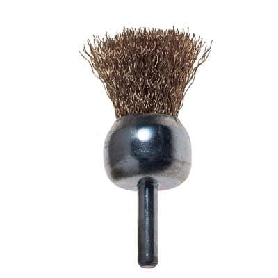 Spazzola Acciaio a Pennello con Gambo PG 478.00 g 25 mm 6 mm 5 Pezzi - 2