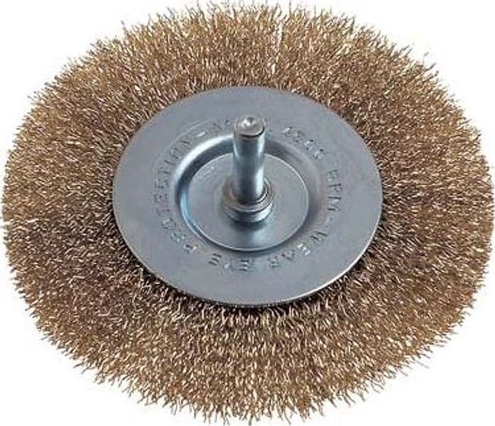Spazzola Acciaio Circolare con Gambo PG 475 g 6 x 25 mm 100 mm 5 Pezzi - 2