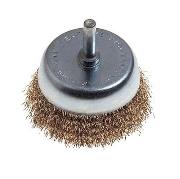 Spazzola Acciaio a Tazza con Gambo PG 485.20 g 6 x 25 mm 85 mm 2 Pezzi - 2