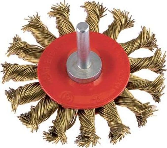 Spazzola Acciaio Ritorto Circolare con Gambo PG 475.65 mm 75 g.mm 6X25 - 2