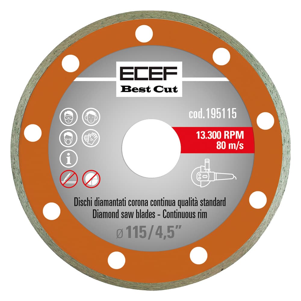 Disco Diamantato Ecef Ø 115 X 2,0 per Ceramica - 2