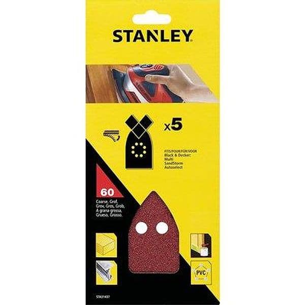 Carta Abrasiva Velcrata Multilev Bd Stanley Grana 60 STA31437 Xj 5 Pezzi - 2