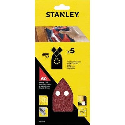 Carta Abrasiva Velcrata Multilev Bd Stanley Grana 60 STA31437 Xj 5 Pezzi - 2