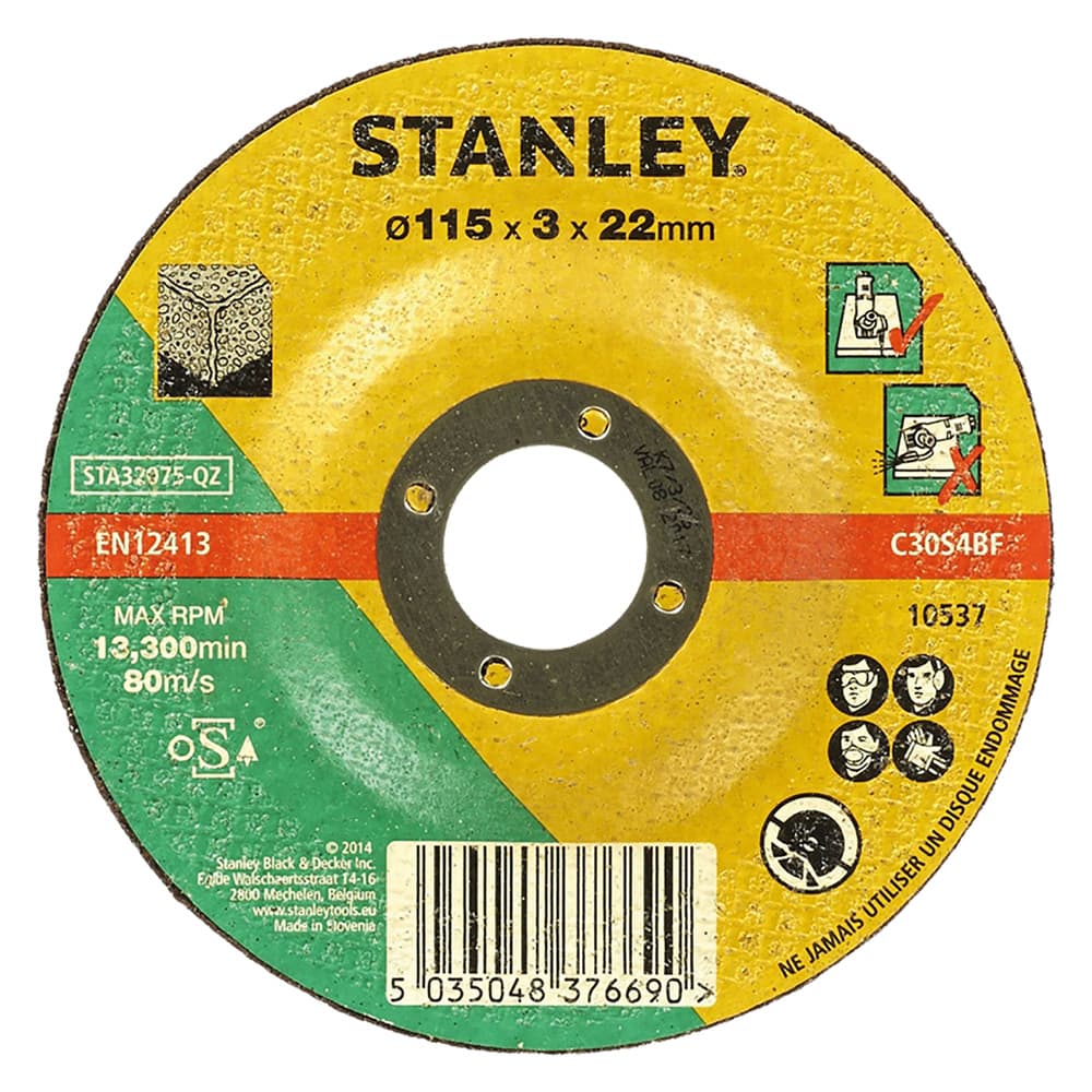 Mola Abrasiva per Pietra Art STA32075 Qz Stanley 5 Pezzi Ø 115 x 3,2 - 2
