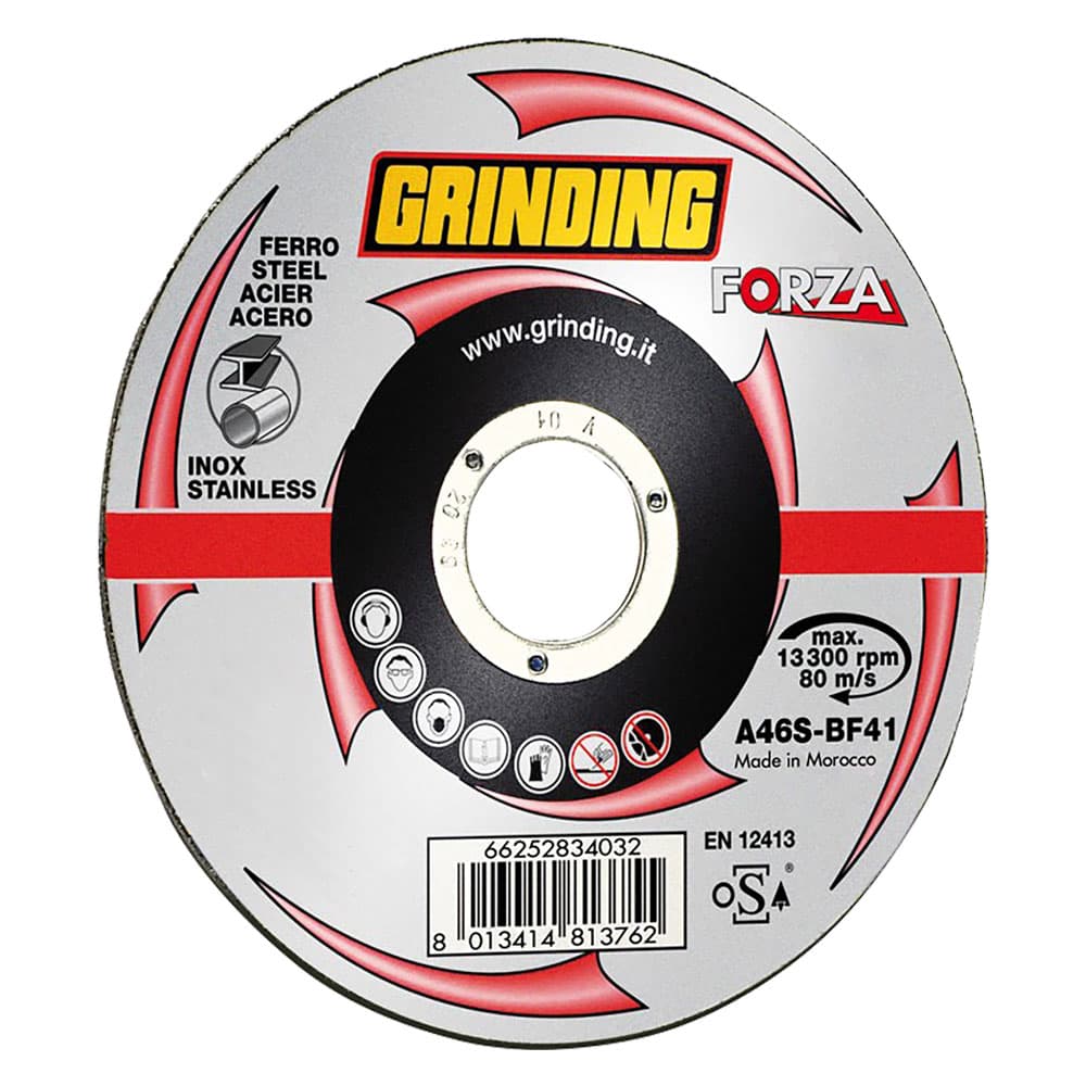Mola Abrasiva per Forza Grinding INOX Ferro Box +5 50 Pezzi Ø 115 x 1,6 - 2