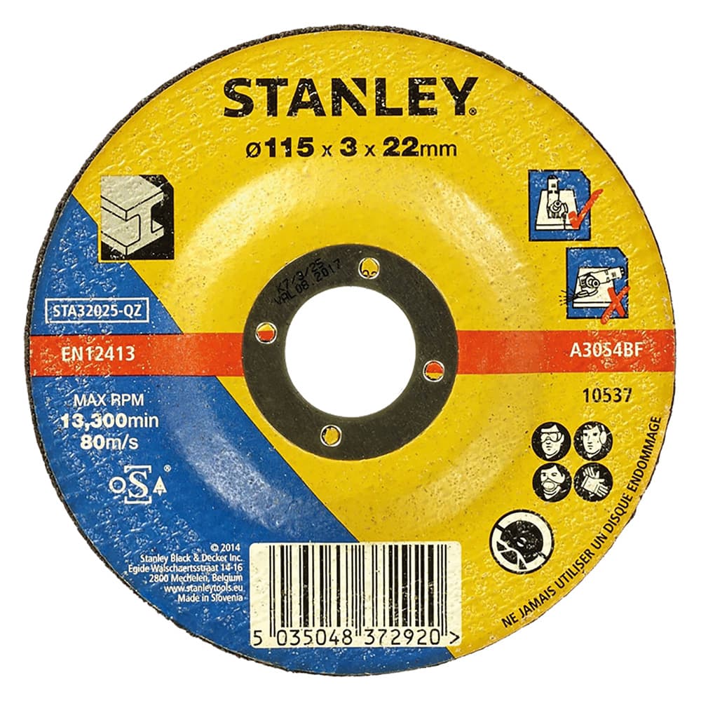 Mola Abrasiva per Stanley STA32025 Qz Ferro 5 Pezzi Ø 115 x 3,2 - 2