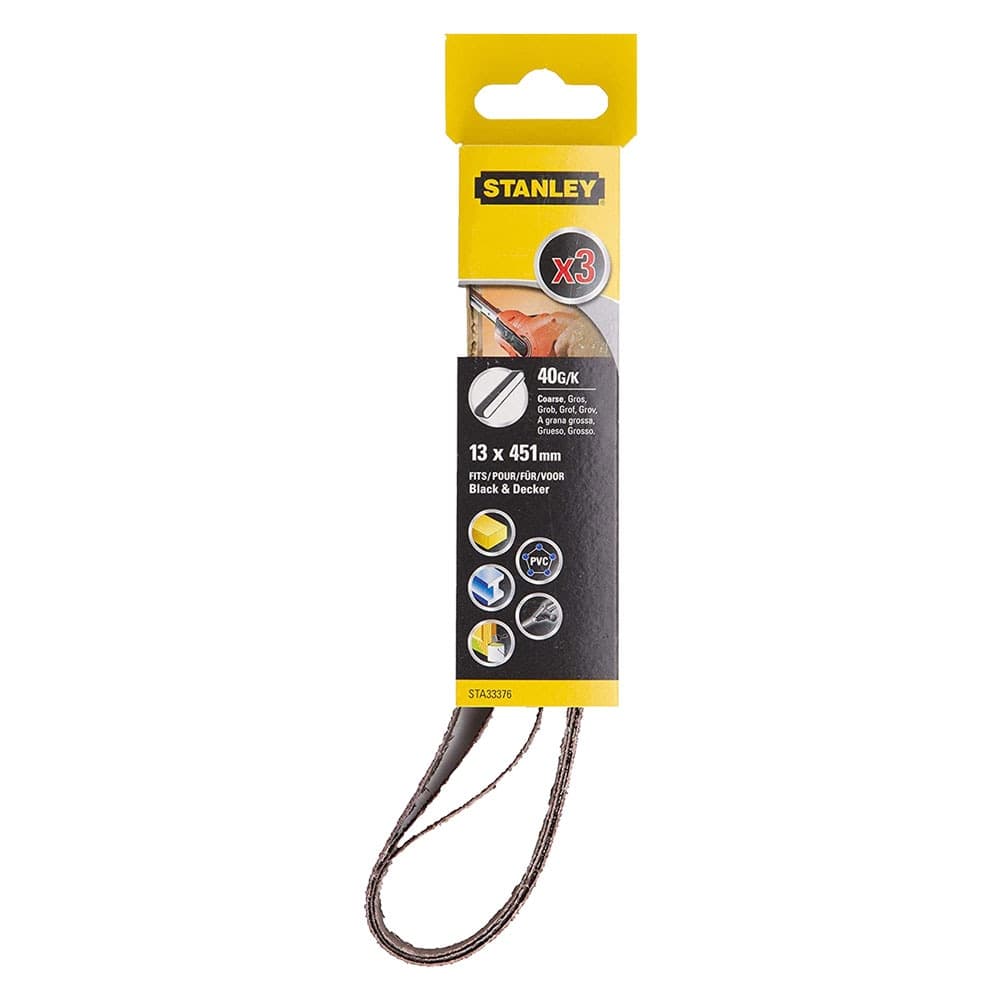 Nastro Abrasivo per Lime Elettriche Sta33376 Xj Stanley 13 mm 40 Gr